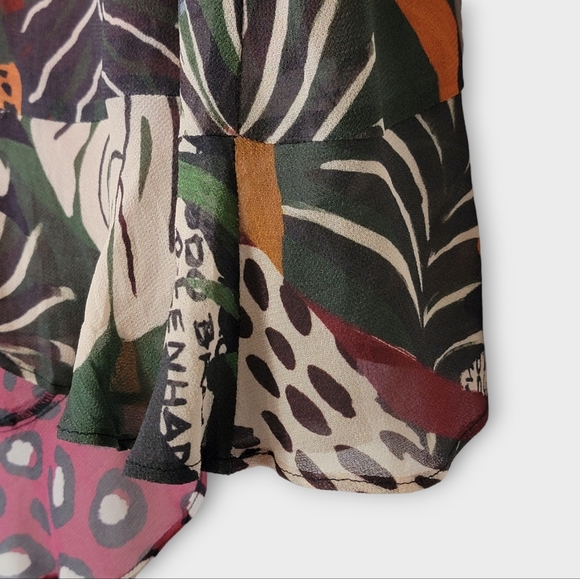 FARM Rio x Anthropologie Jungle Leopard Wrap Skirt - Picture 5 of 10